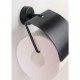 Държач за тоалетна хартия с капак Moderno black, черен мат