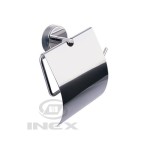 Държач за тоалетна хартия с капак Moderno, хром