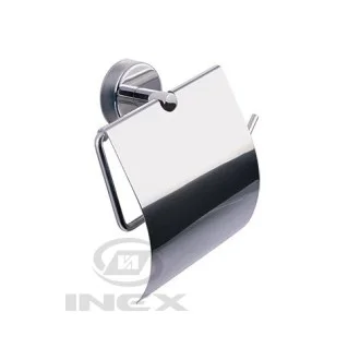 Държач за тоалетна хартия с капак Moderno, хром