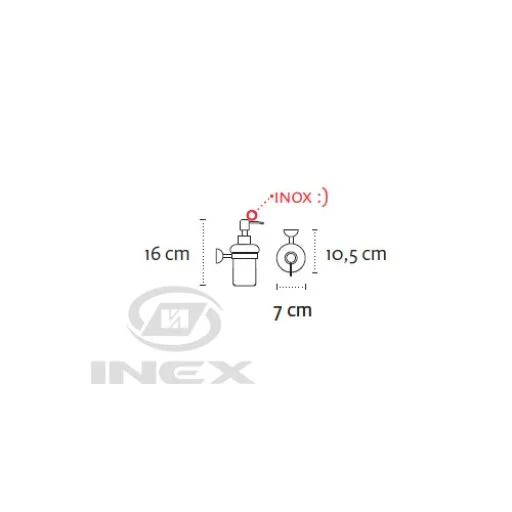 Дозатор за течен сапун Classico, хром - IX_K-5801 Дозатор за течен сапун Classico, хром - IX_K-5801