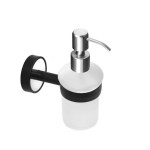 Дозатор за течен сапун Optimo black, черен мат