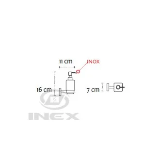 Дозатор за течен сапун Quattro black, черен мат