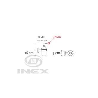 Дозатор за течен сапун UNO BLACK, черен мат