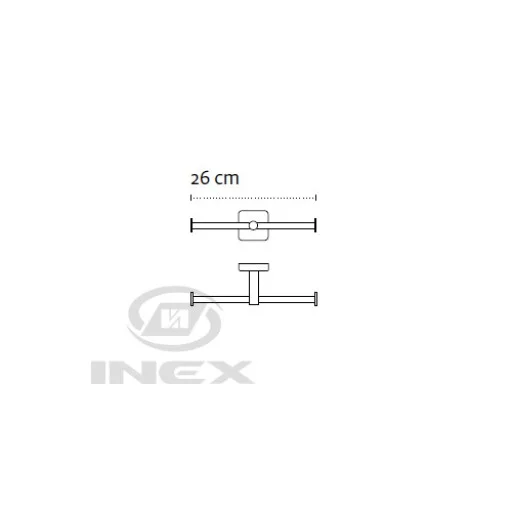 Двоен държач за тоалетна хартия Quattro black, черен мат - IX_K-442255
