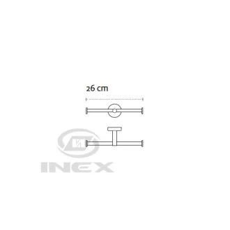 Двоен държач за тоалетна хартия Uno black, черен мат