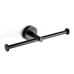 Двоен държач за тоалетна хартия Uno black, черен мат