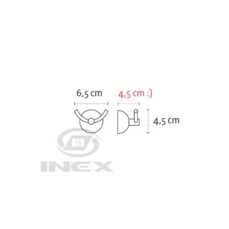 Двойна закачалка Classico, хром