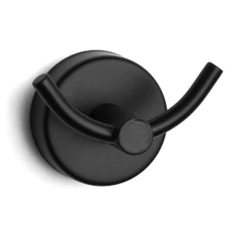 Двойна закачалка Moderno black, черен мат