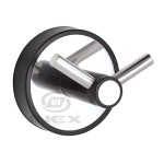 Двойна закачалка Optimo black, черен мат