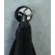 Двойна закачалка Optimo black, черен мат - IX_K-6202