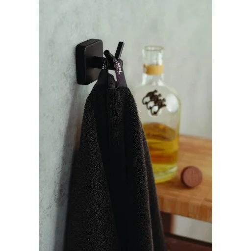 Двойна закачалка Quattro black, черен мат - IX_K-420255