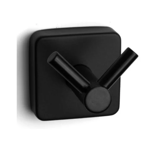 Двойна закачалка Quattro black, черен мат - IX_K-420255