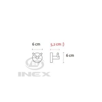 Двойна закачалка за кърпи Uno black, черен мат