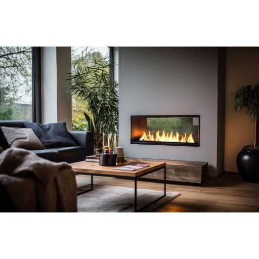 Двустранна биокамина Inside Black 1200 Slim Двустранна биокамина Inside Black 1200 Slim