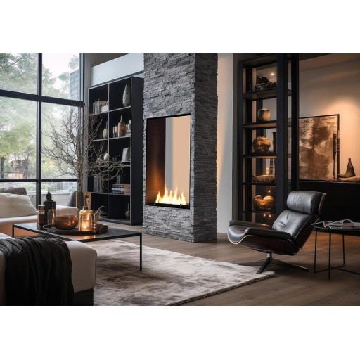 Двустранна биокамина Inside Black 1400 Slim Vertical Двустранна биокамина Inside Black 1400 Slim Vertical