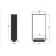 Двустранна биокамина Inside Black 1600 Slim Vertical