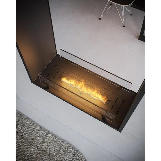 Двустранна биокамина Inside Black 1600 Slim Vertical