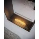 Двустранна биокамина Inside Black 1600 Slim Vertical