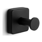 Единична закачалка Quattro black, черен мат