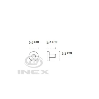 Единична закачалка Uno black, черен мат