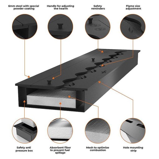 Горивна камера Infire Black Burner 1000 Горивна камера Infire Black Burner 1000