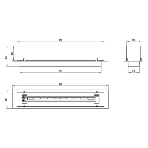 Горивна камера за вграждане Bioin 1000 Горивна камера за вграждане Bioin 1000
