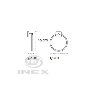 Халка за хавлия Quatro, хром