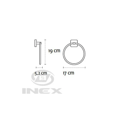 Халка за хавлия Quatro, хром - IX_K-4220