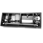 Комплект аксесоари за баня Optimo black, черен мат