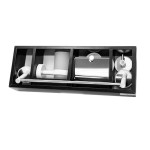 Комплект аксесоари за баня Optimo, бял