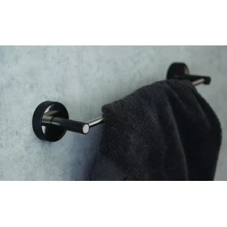 Пръчка за хавлия 50cm Optimo black, черен мат