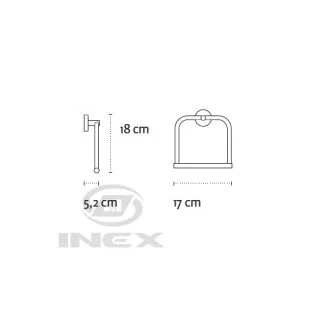 Права халка за хавлия Uno black