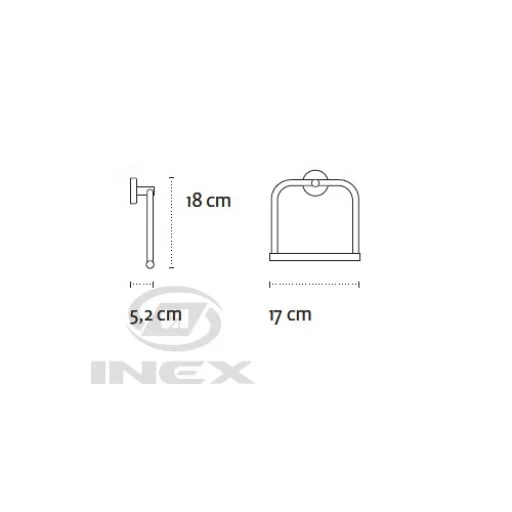 Права халка за хавлия Uno black - IX_K-122455 Права халка за хавлия Uno black - IX_K-122455
