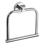 Права халка за хавлия Uno, хром