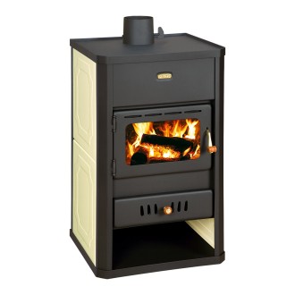 Стояща камина на дърва PRITY S1 W10 с водна риза 13.3kW