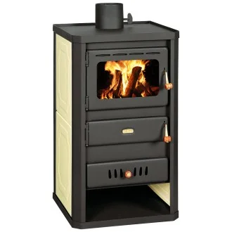 Kамина на дърва с водна риза PRITY S2 W10 13.3kW БЕЖОВА