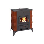 Печка на дърва PRITY K2 RK с керамика 9kW Hazelnut