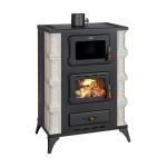 Камина на дърва с фурна и керамика PRITY F RK 12.1kW ALB