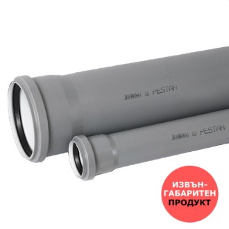 ТРЪБА PVC Ф32 1.8mm  Муфирана SN2/SDR51 сива - 4м ТРЪБА PVC Ф32 1.8mm  Муфирана SN2/SDR51 сива - 4м