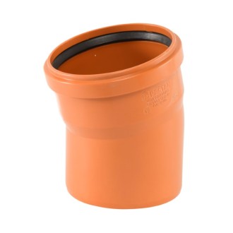ДЪГА PVC Ф110  15° ДЪГА PVC Ф110  15°