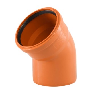 ДЪГА PVC Ф110  45° ДЪГА PVC Ф110  45°