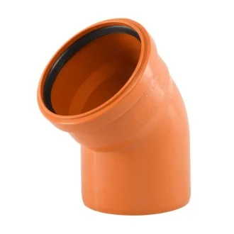 ДЪГА PVC Ф110  45°