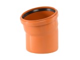 ДЪГА PVC Ф160  15° ОРАНЖЕВА
