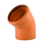 ДЪГА PVC Ф160  45°