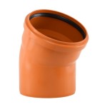 ДЪГА PVC Ф200  30° ОРАНЖЕВА