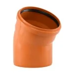 ДЪГА PVC Ф200 30° ОРАНЖЕВА