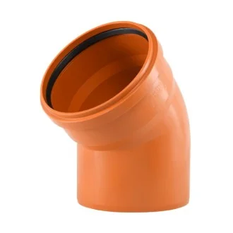 ДЪГА PVC Ф200  45°