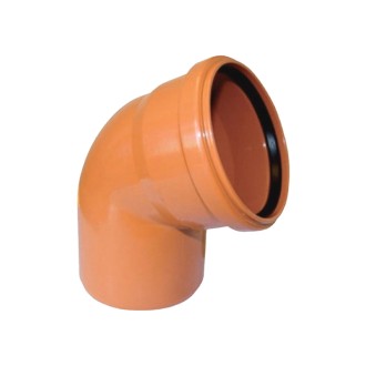 ДЪГА PVC Ф200  67° ОРАНЖЕВА