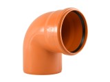 КОЛЯНО PVC Ф160 87° ОРАНЖЕВО