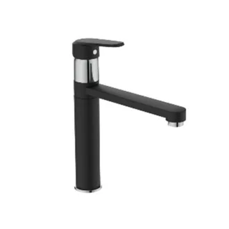 Смесител за кухня с висок тръбен чучур Seval черен Смесител за кухня с висок тръбен чучур Seval черен
